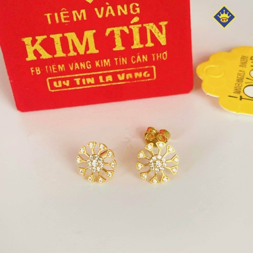 Bông Tai Nữ Vàng 610 KTJ083