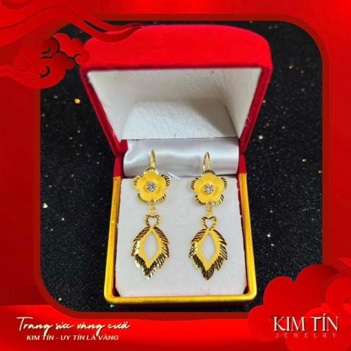Bông tai vàng 983 KT233