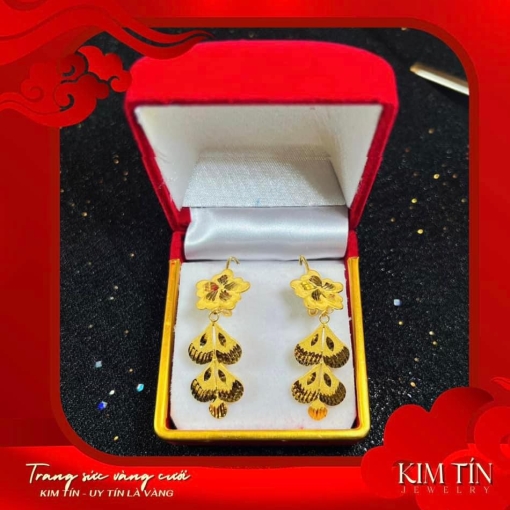 Bông tai vàng 983 KT238