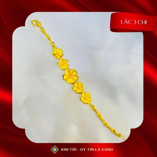Lắc bông vàng 983 KTJ252