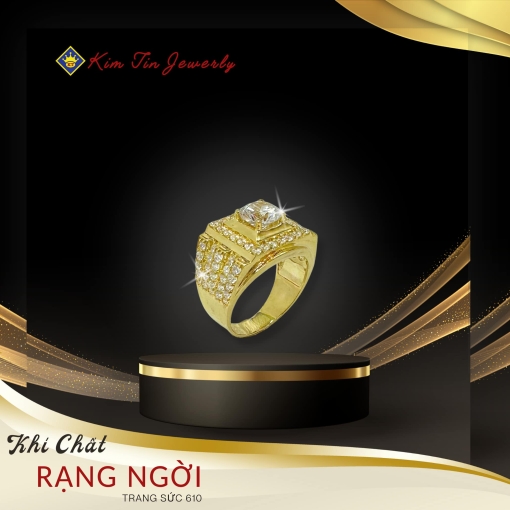 Nhẫn Nam Vàng 610 KTJ060