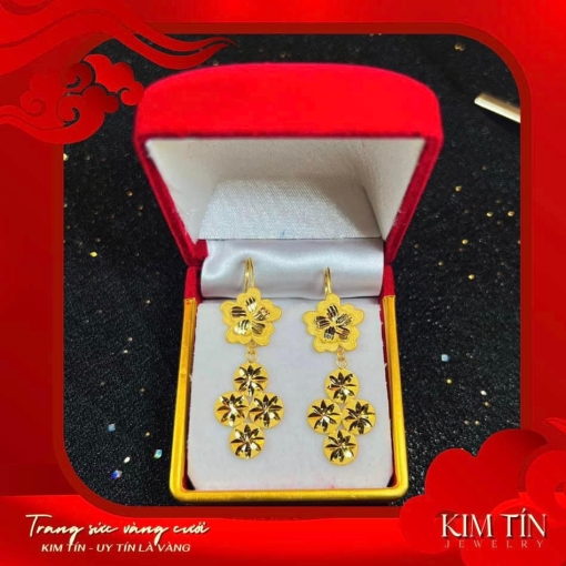 Bông tai vàng 983 KT234