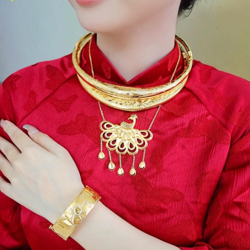 Bộ Trang Sức Vàng Cưới KTJ276