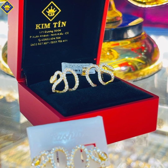 Bông Tai Nữ Vàng 610 KTJ077