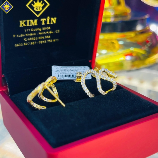 Bông Tai Nữ Vàng 610 KTJ077