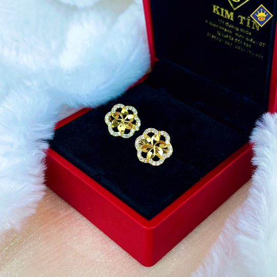 Bông Tai Nữ Vàng 610 KTJ089