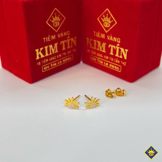 Bông Tai Nữ Vàng 610 KTJ052