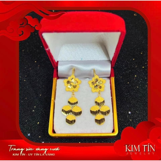Bông tai vàng 983 KT229
