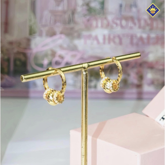 Bông Tai Nữ Vàng 610 KTJ067