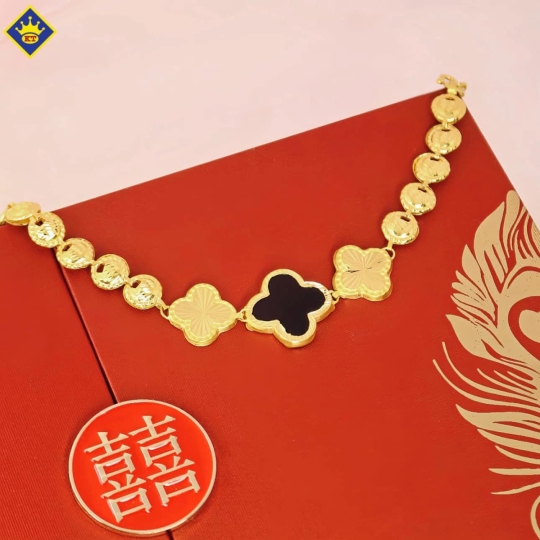 Lắc Cỏ 4 Lá Vàng 983 KTJ227