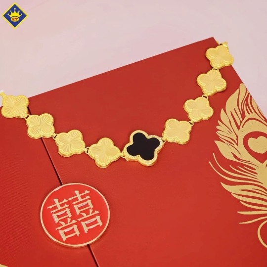 Lắc Cỏ 4 Lá Vàng 983 KTJ227