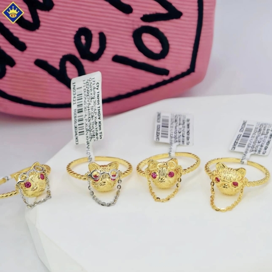 Nhẫn Con Mèo Vàng 610 KTJ271