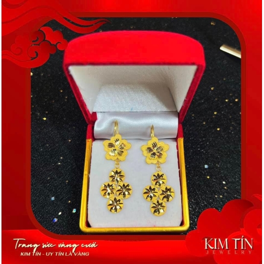 Bông tai vàng 983 KT234